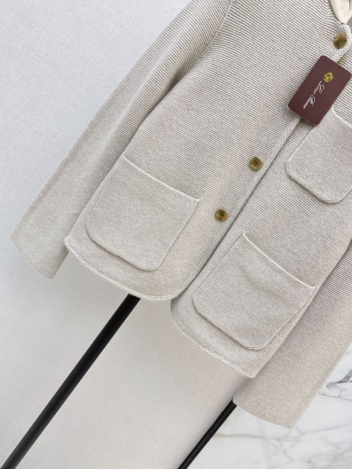 🔥Highest Quality🔥26FW New: Custom-design knit jacket featuring a blend of cashmere and suede 🤎