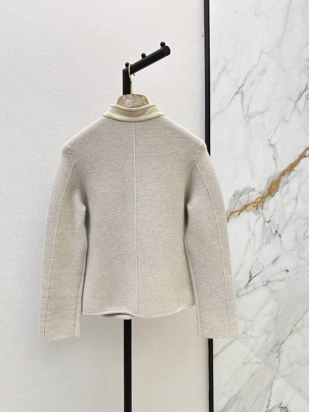 🔥Highest Quality🔥26FW New: Custom-design knit jacket featuring a blend of cashmere and suede 🤎