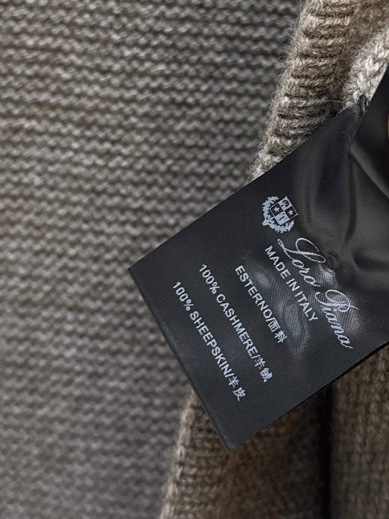 🔥Highest Quality🔥26FW New: Custom-design knit jacket featuring a blend of cashmere and suede 🤎