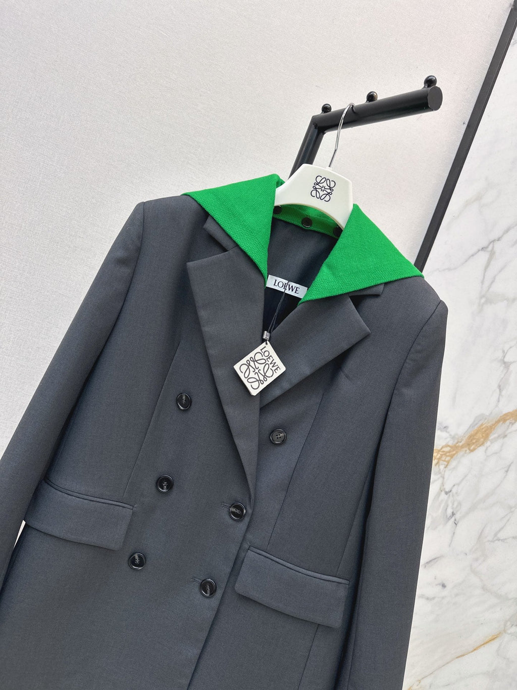 🔥Highest Quality🔥26FW New Faux-Layer Color-Block Paneled Blazer 🩶