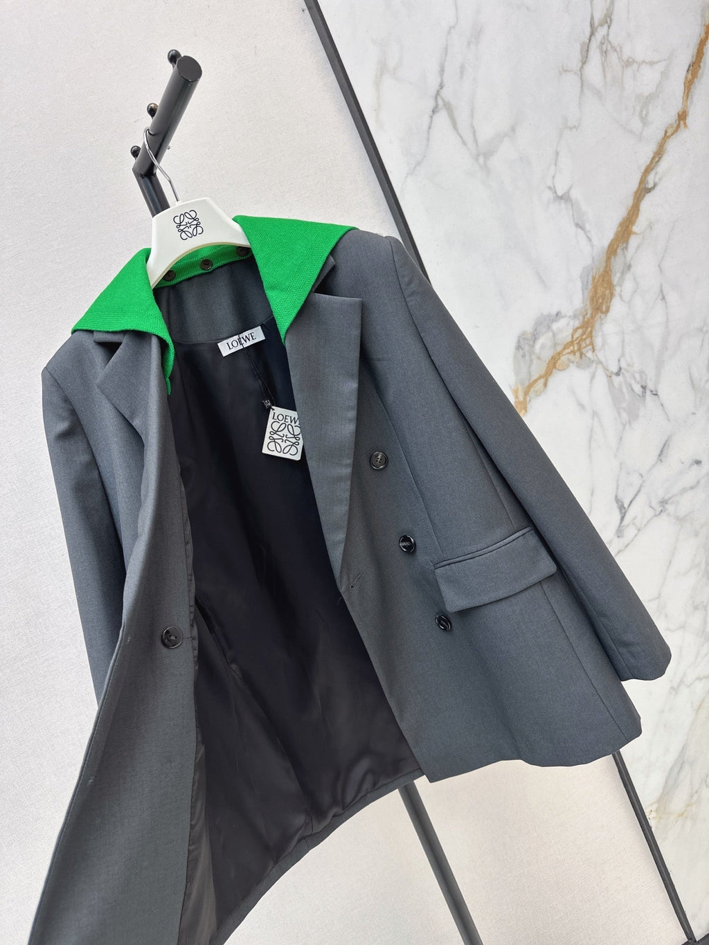 🔥Highest Quality🔥26FW New Faux-Layer Color-Block Paneled Blazer 🩶