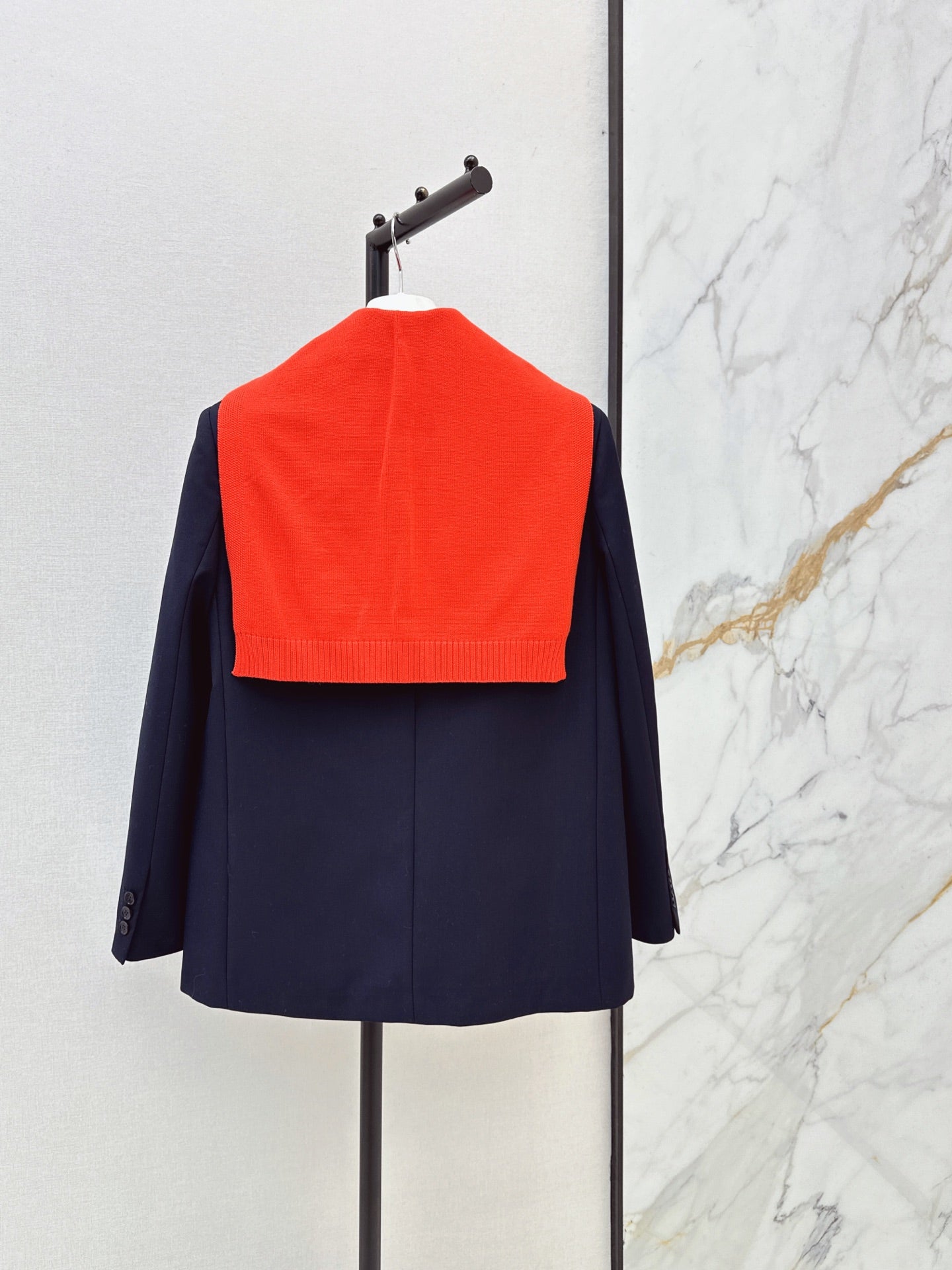 🔥Highest Quality🔥26FW New Faux-Layer Color-Block Paneled Blazer 🩶