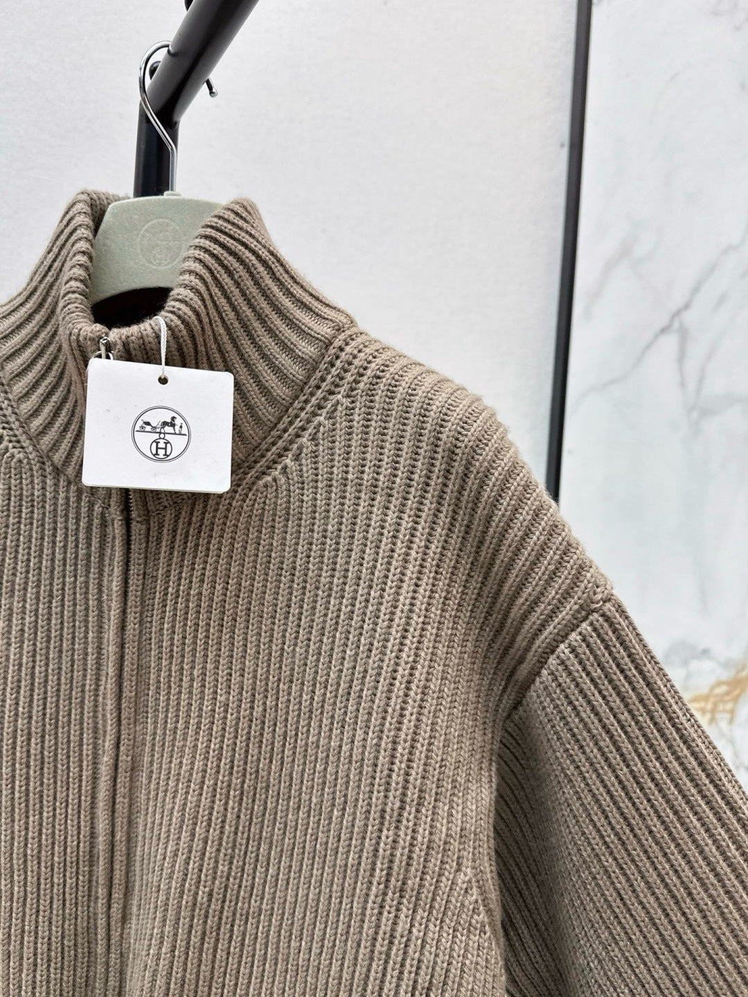 🔥Highest Quality🔥26FW New Classic Wool Knit Jacket with H-Pattern Pocket Detail 🖤